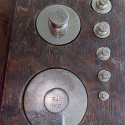 Antique Precision Weight Measurement Set 