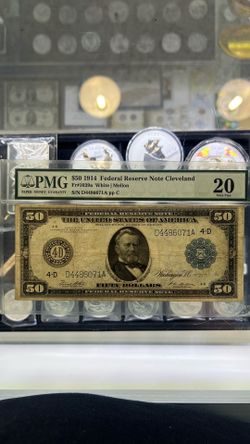 Series 1914 $50 Federal Reserve Note Cleveland PMG 20 Very Fine