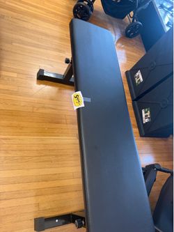 Flat Weight Bench Workout Bench For Pressing Exercises, Adjustable 5-Level Height, 440LBS Strength Training Bench Press For Home Gym