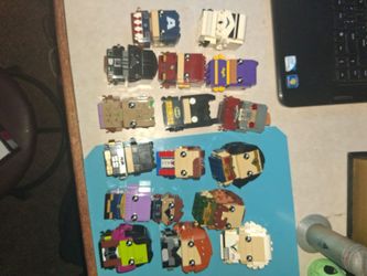 LEGO BRICK HEADS HAND CRAFTED NO BASE PLATE