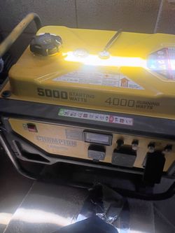Champion 5000 w 4000 Watt running watch generator