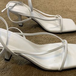 White Heels Size 8