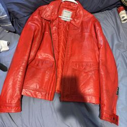 Red Leather Jacket 