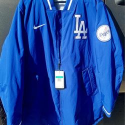NIKE XL Dodgers Jacket NEW WITH TAGS 