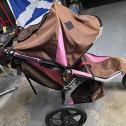 Jogger Stroller Pink N Brown 