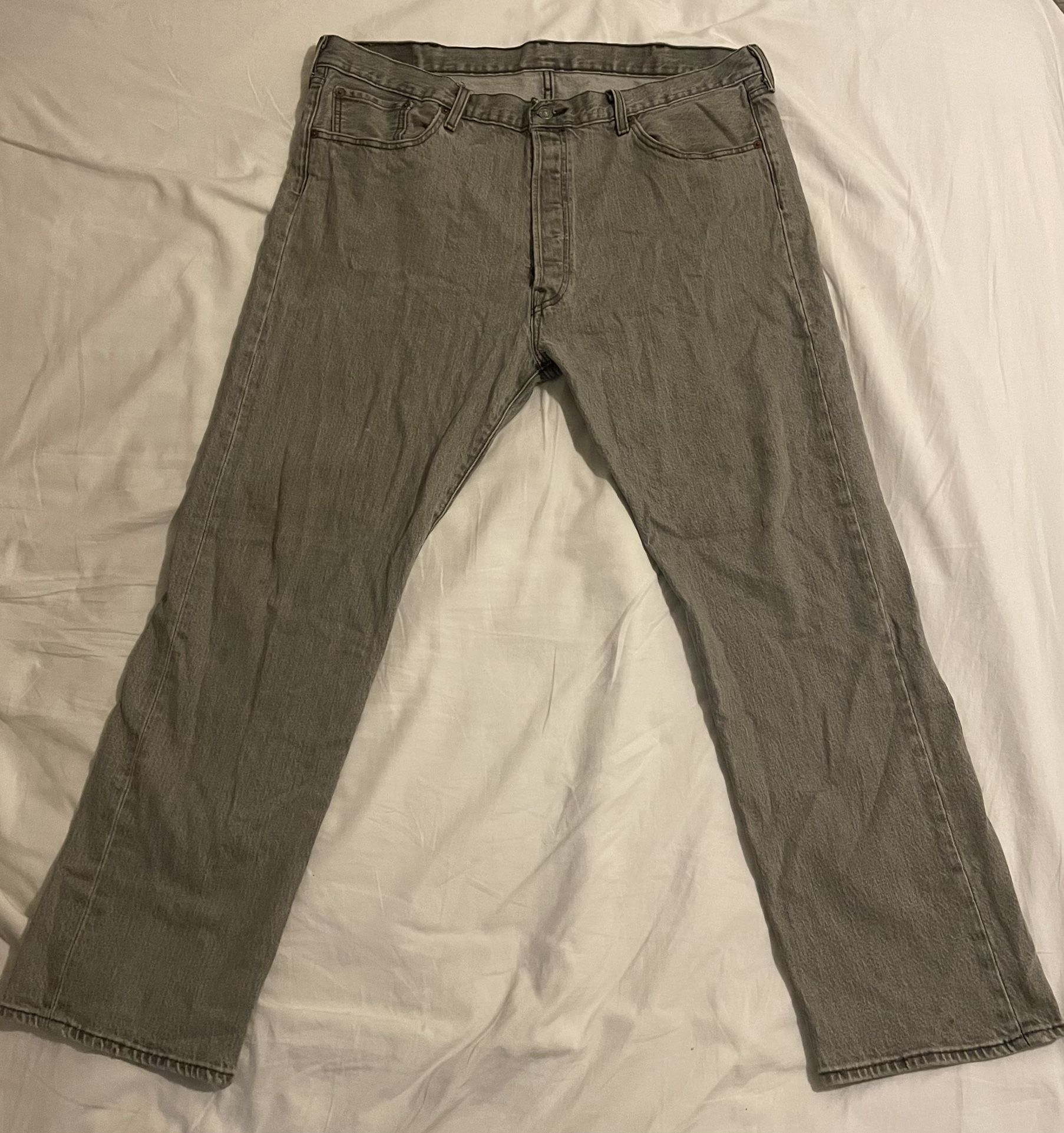 Levi’s 501 grey denim jeans