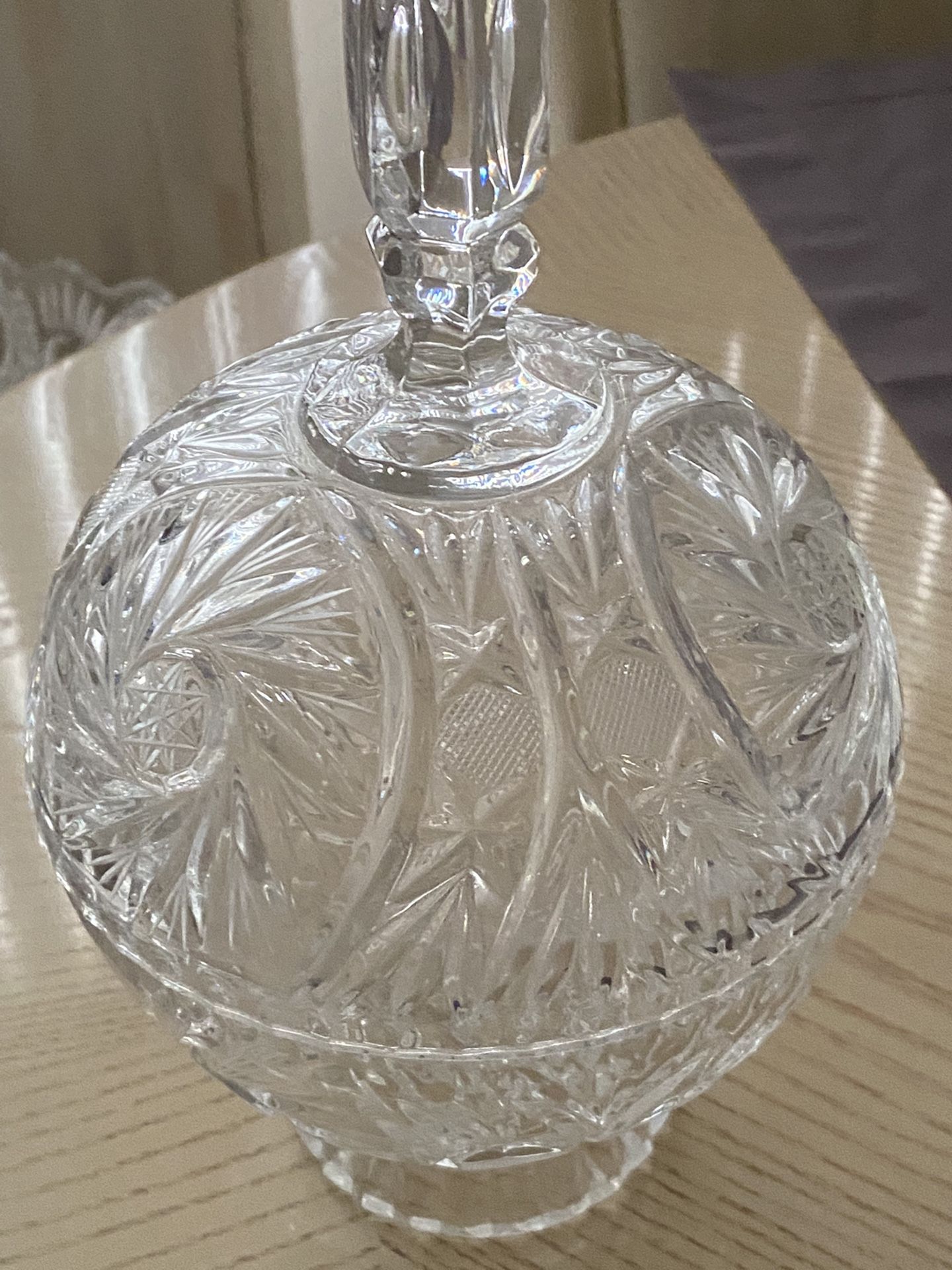 Vintage Crystal Candy Bowl