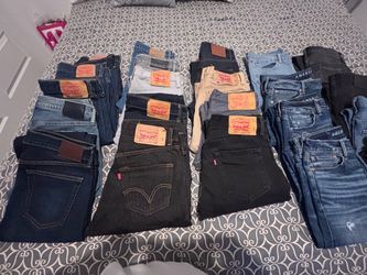 Levi's ,American Eagle , Abercrombie  and slacks