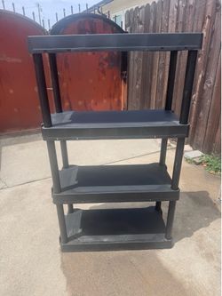 Plastic shelves