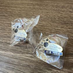 Set Of 2- Walt Disney Gallery New York Pins