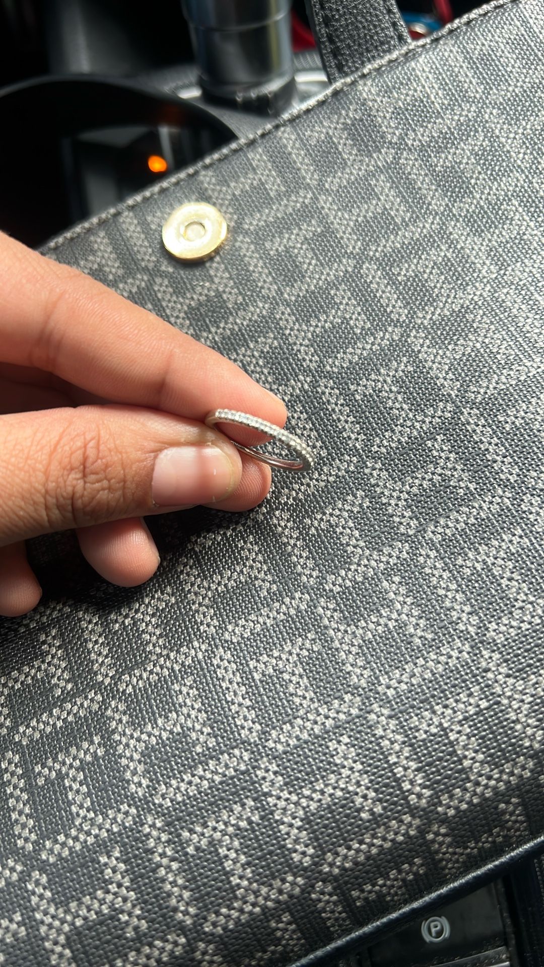 14k silver ring