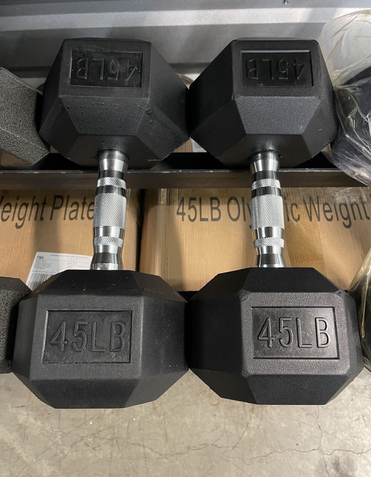 Hex Dumbbells 💪 (2x45Lbs) for $65 Firm on Price.