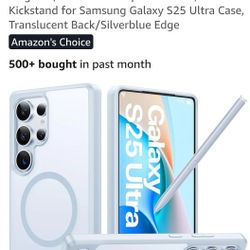 TORRAS Strong Magnetic & Seamless Stand for Samsung Galaxy S25 Ultra Case, Fit for MagSafe, Mil-Grade Drop Protection, Kickstand for Samsung Galaxy S2