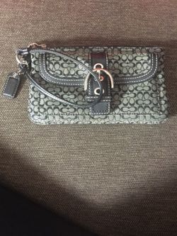 Black Coach wristlet