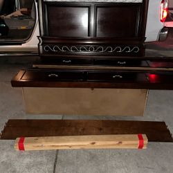 Queen bed frame with droors, 