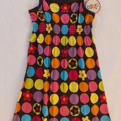 Multicolor Polka Dots Girl Sundress 