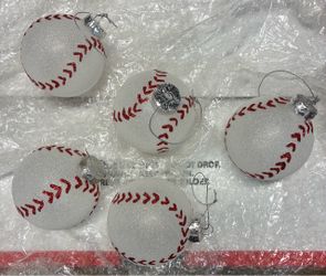 Baseball Christmas Tree Bulbs