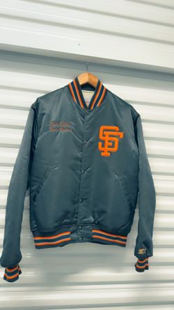 Vintage SF San Francisco Giants Black Starter Jacket - Authentic ! Size L