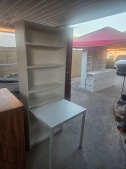 Shelves  with a table