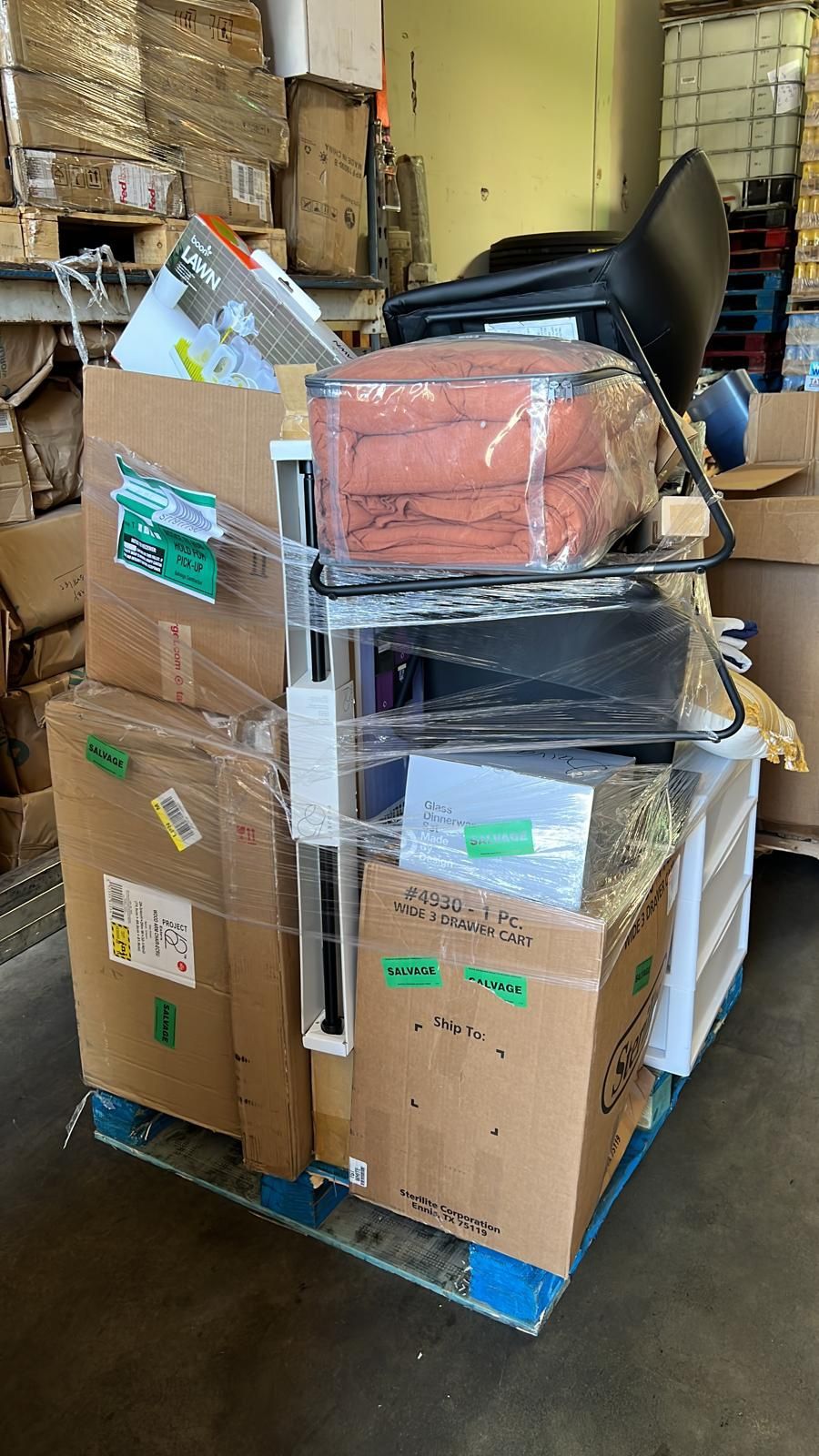 Pallets of Target merchandise for sale in Pomona CA