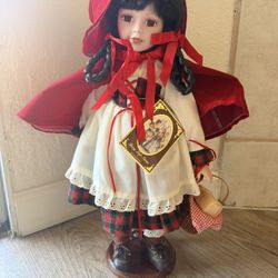 Vintage Little Red Riding Hood Doll
