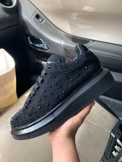 Alexander McQueen black all diamond