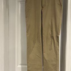 Men's Classic Fit Flat Front Chino Pants 