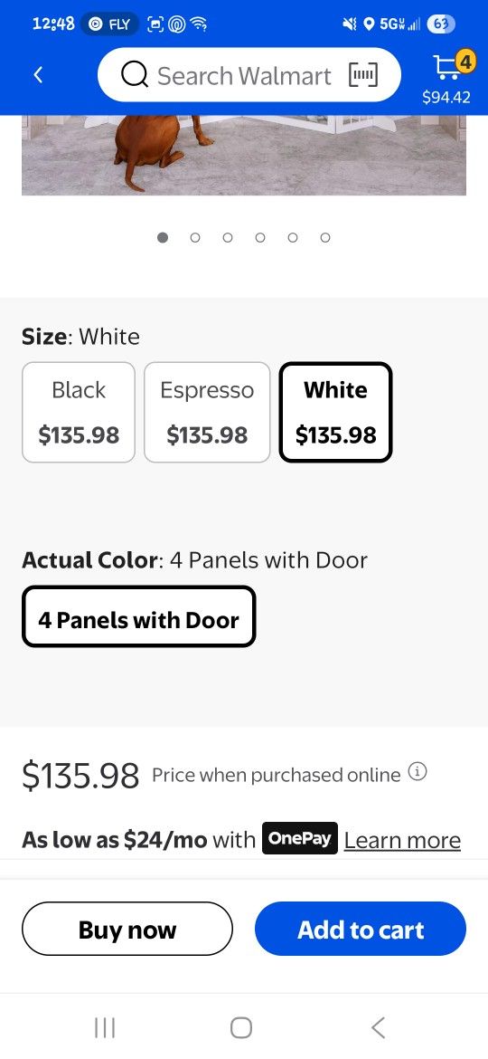 SPIRICH 96-inch Extra Wide 30-inches Tall Dog Gate with Door Walk Through, Freestanding Wire Pet Gate for The House, Doorway, Stairs, Pet Puppy Safety