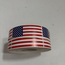 American Flag Stickers Roll 2” X 3”