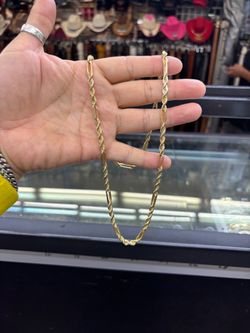 14k all yellow gold Milano chain 24” 47g