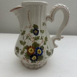 Vintage Boho MCM Jungalow Farmhouse Cottage Core Ceramic Flower Plant Vase 