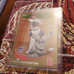 St.Louis Cardinals Matt Carpenter 2013 Topps Update All-star Gold Parallel Baseball Card 