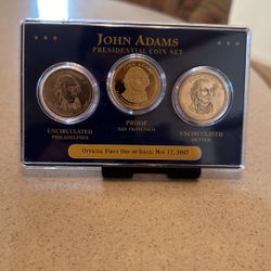 John Adams Presidential Coin Set
