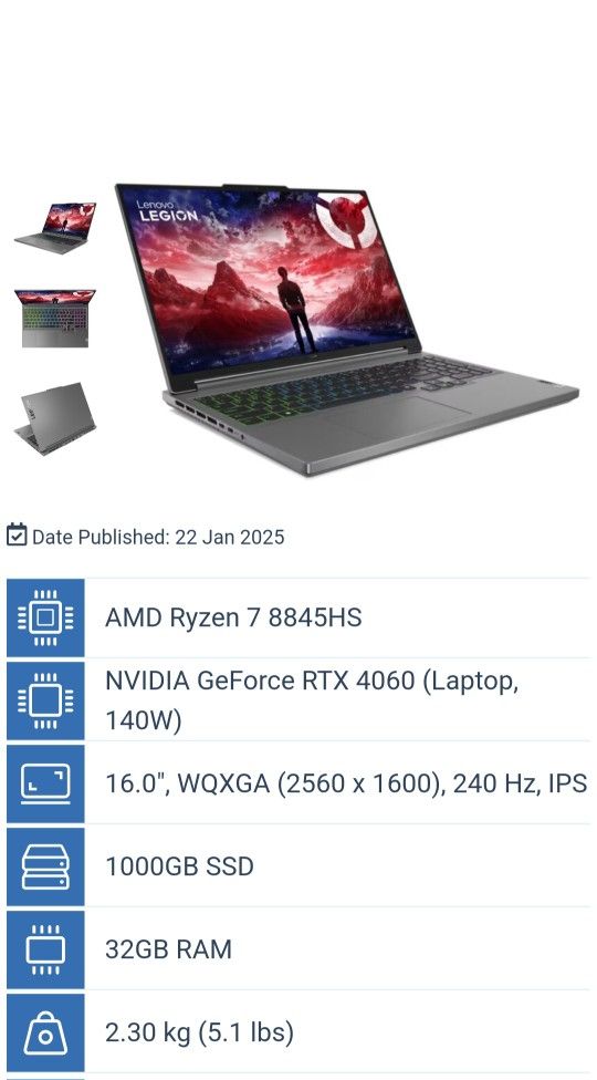 Lenovo Legion Slim 5 1TB