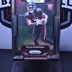 Bijan Robinson Prizm Rookie Card 