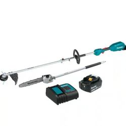 Makita Brushless Pole Saw And Trimmer Combo Kit With Battery And Bag Plus Extra NEW