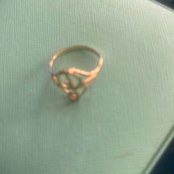 10k Solid Gold “P” Initial Letter Ring For Sale - Size 7.5