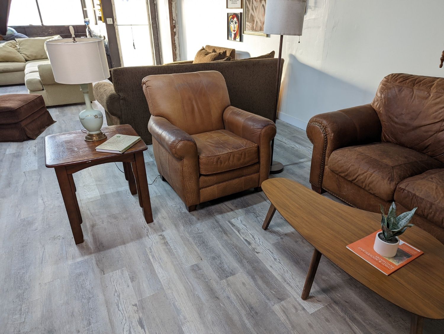 Bassett Furniture Leather Chair - Free Delivery Throughout Omaha Metro