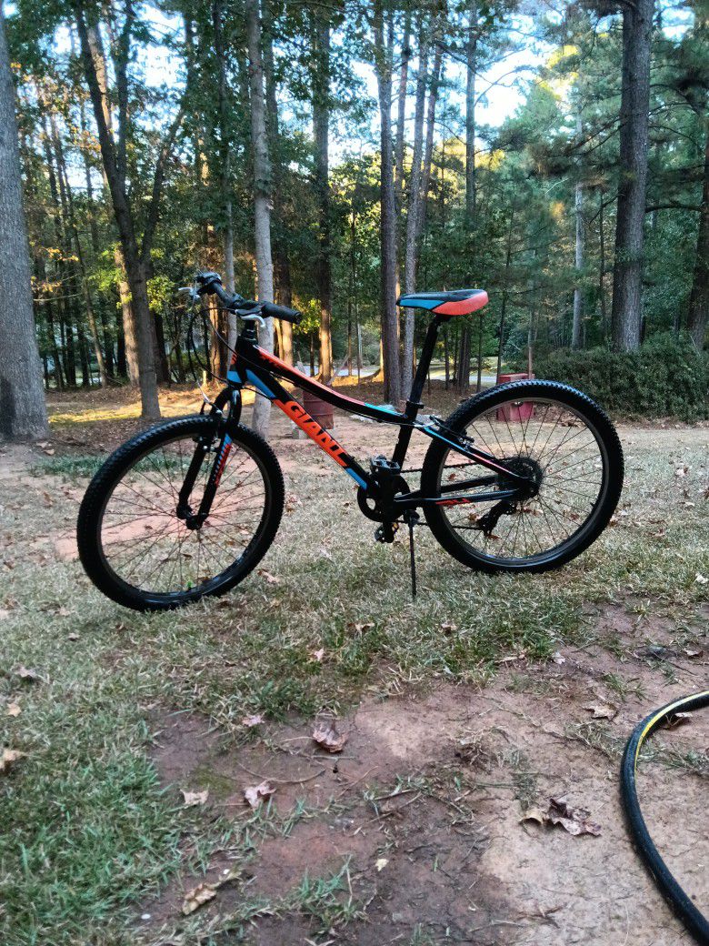 GIANT XTCjr 7 Speed Orange Black And Blue