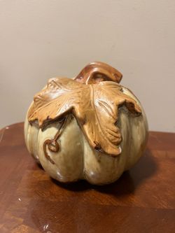 Autumn decor ceramic pumpkin