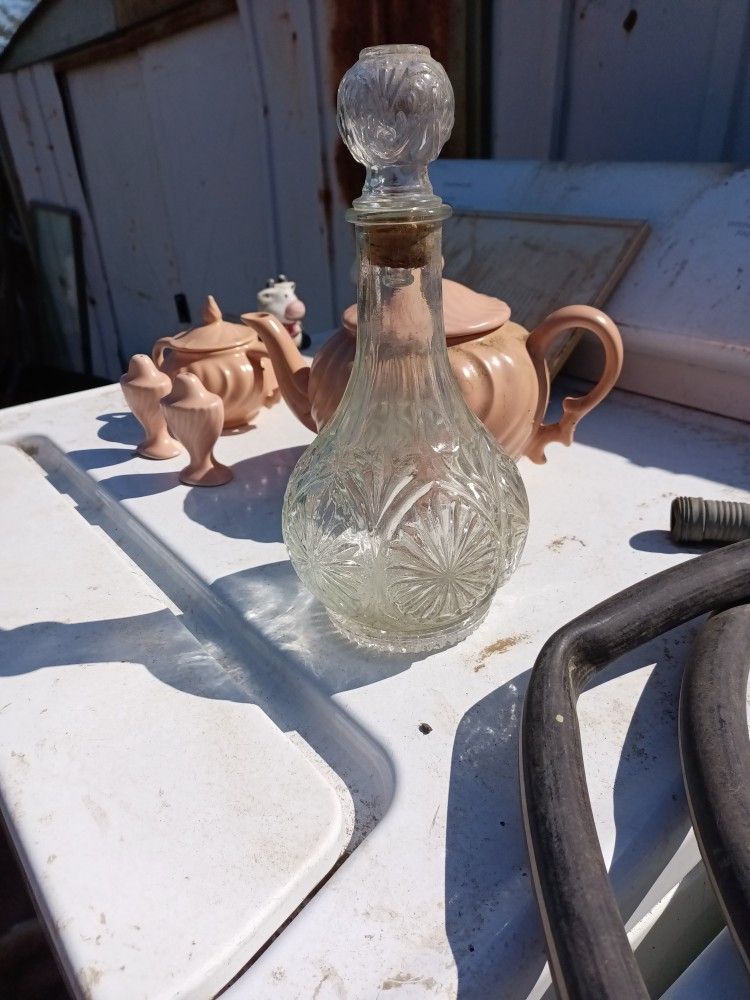Antique Crystal Bottle