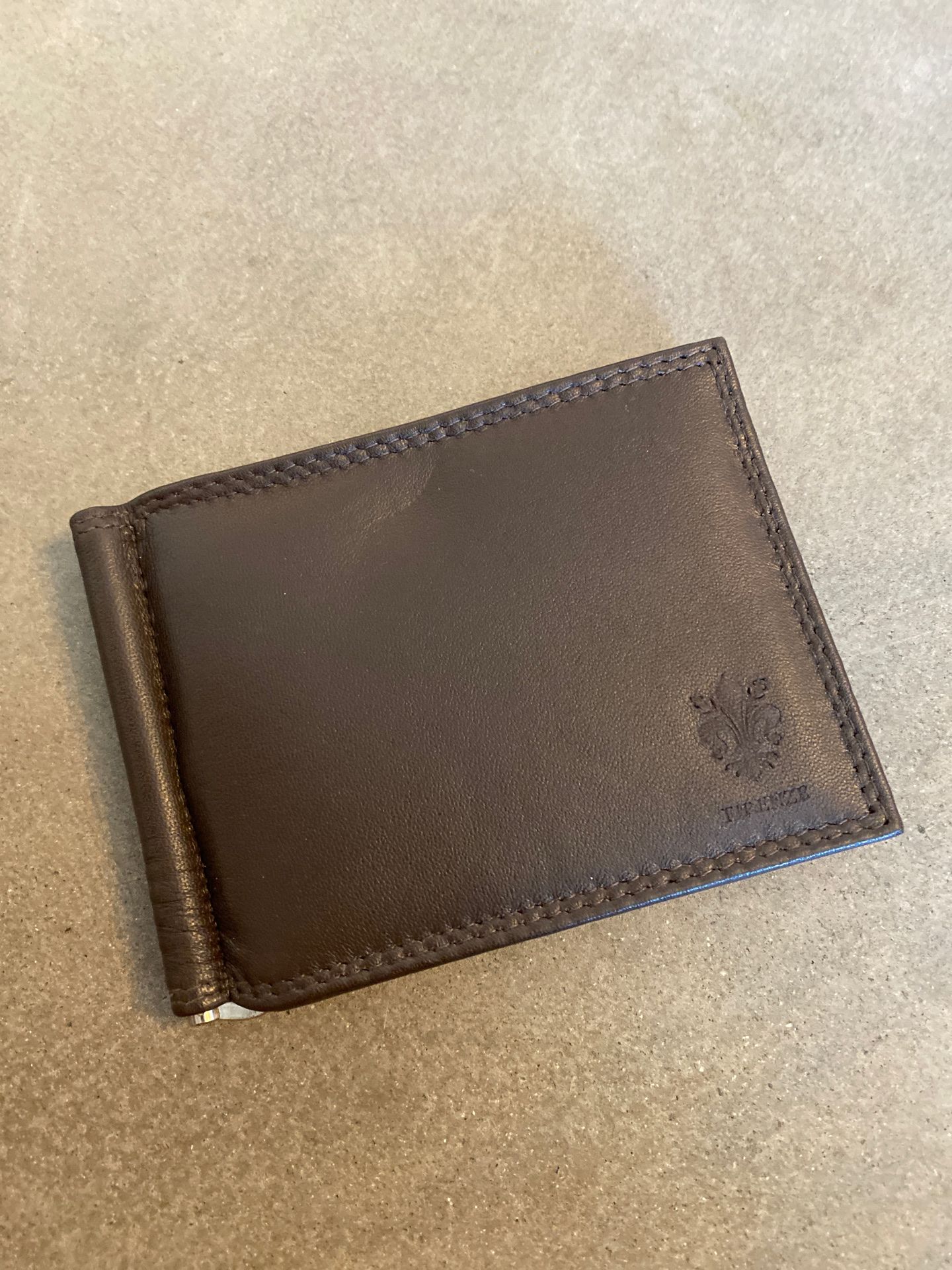 Vera Pelle brown leather wallet bifold