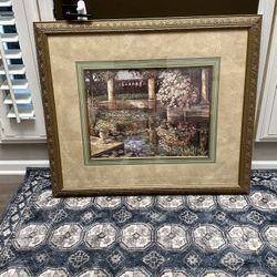 Large, Heavy, Beautiful Wall Art Picture Framed 