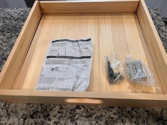 Wooden pullout drawer organizer 21” x 21”
