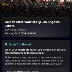 Lakers/Warriors Tickets 