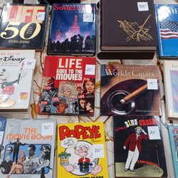 COFFEE TABLE COLLECTIBLE AND COMIC STRIP BOOKS PRICED EACH OBO