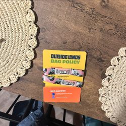 Outside Lands 3 day GA ticket