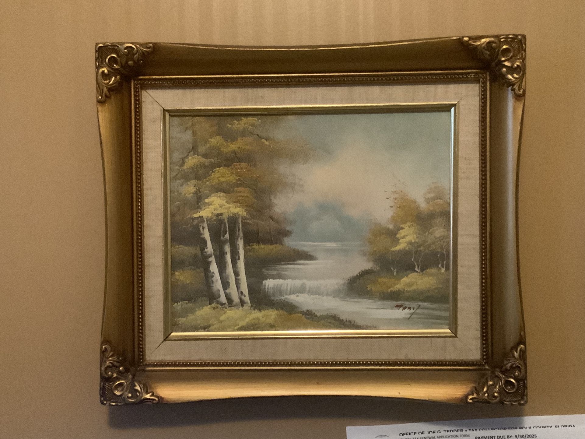 Oil painting on Board