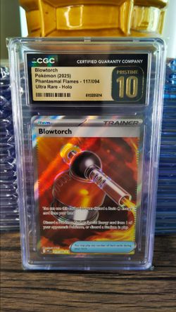 POKEMON CARD BLOWTORCH ULTRA RARE HOLO 2025 - CGC PRISTINE 10