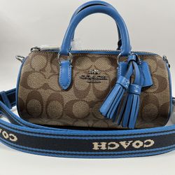 Coach Crossbody In Signature Canvas NWT